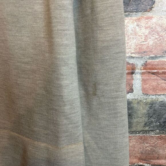 Akris Punto Heather Beige Wool Knit Mock Neck Cardigan Jacket Size 8 - Picture 5 of 8